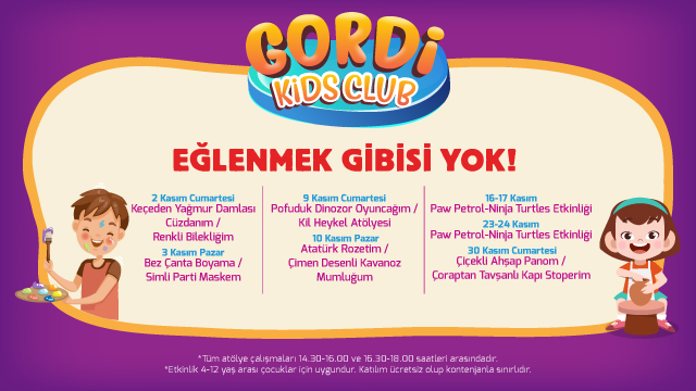 Gordion Avm de Çocuklar İçin Atölye Etkinliği 2 Gordion Avm de Çocuklar İçin Atölye Etkinliğ