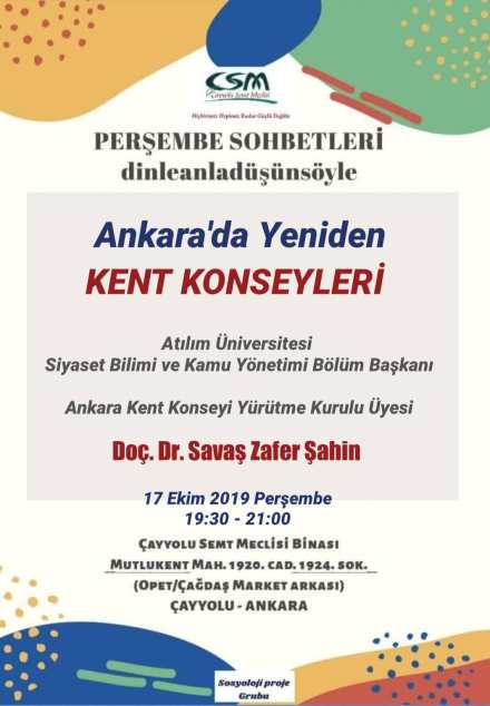 Ankara’da Yeniden Kent Konseyleri