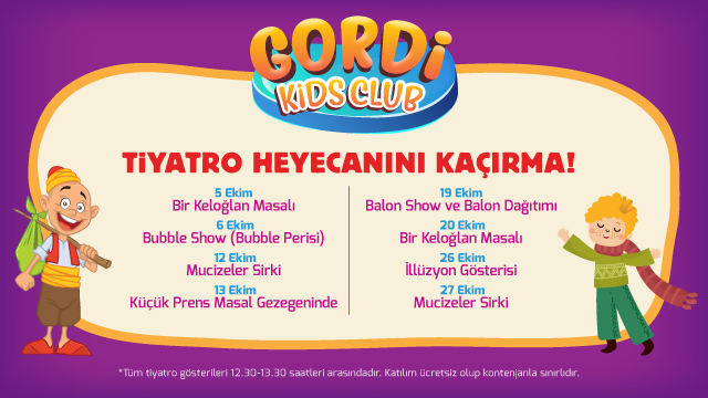 Gordion Kids Club Tiyatro ve Gösteri Etkinliği 2 Çayyolu Etkinlik